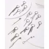 Dangle Earrings 24 Pieces Cool Stainless Steel Huggie Hoop Hinged Feather For Women Men Fashion Jewelry