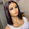 Brazilian 13*4 Lace Front Wig Short Human Hair Wigs Remy Hair 4*4 Lace Short Bob Straight Wig Wigs for Women Swiss Lace QT Hair240115