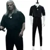 Geralt de rivia cosplay traje colar roupa casual conjunto completo267c