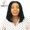Afrikanska flätade peruker Europeiska och amerikanska kvinnors korta hårmedium Differentiering Fiber Head Cover Box Braid240115