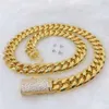 2024 roestvrij staal 14K PVD geplaatst voor mannen 12 mm 14 mm roestvrij staal Cuban Link Chain ketting Miami Cuban Chain Initial ketting