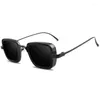 Sunglasses Vintage Steampunk Men 2024 Retro Metal Square Eyewear Trendy Brand Sun Glasses Shades For Women Lunette De Soleil