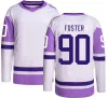 비상 백업 목표 90 Scott Foster Hockey Jersys 회계사 전환-골로리 저장 겨울 클래식 골드 카모 재향 군인의 날 사용자 정의