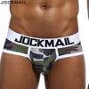 Underpants JOCKMAIL Brand Camouflage Green Polyester Mens Underwear Briefs Calzoncillos Hombre Slips Cuecas Gay Male Panties