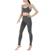 Pantaloni attivi Senza cuciture Yoga da donna Allenamento Leggings in tinta unita Vita alta Sport Stretti Pantaloni per il sollevamento della pancia Ropa Deportiva Mujer