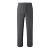 Herrenhose, mit Fleece gefütterte Herren-Jogginghose, breite Jogginghose mit geradem Bein, Workout-Yogahose mit hoher Taille und Taschen