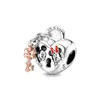 925 Sterling Silver Dangle Charm Maman Coeur Perles Perle Fit Charms Bracelet DIY Bijoux Accessoires Vuwhx