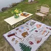 Ins camping picknickfilt jacquard bomull kast filtar för sängar illustration tofsar tapestry våren utflykt dekorativ mat KR 240115