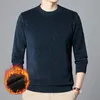 Mens Knitted Pullover Sweater Man Thickening Warm Jacquard Weave Sweaters Male Winter Clothing 240115