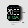 Wall Clocks Led Clock Digital Large Screen Time Temperature Date Week Display Electronic Remote Control Alarms