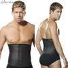 Men Shapewear Modeling Strap Male Slimming Belt Abdominal Binder Body Shaper Latex Waist Trainer Corset For Underwear 240113