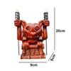 Lifelike resina ao ar livre decoração do jardim tiki figura estátua tili escultura tocha luminosa copo de água havaí totem 240113