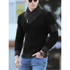 Sweater Turtleneck Men Winter Fashion Vintage Style Male Slim Fit Warm Pullovers Knitted Wool Sweaters Thick Top 240115