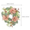 Decorative Flowers Wedding Ring Leaf Rings The Christmas Decorate Hanging Wreath Spring Farmhouse Table Plastic Decorations
