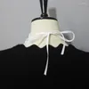 Галстуки-бабочки викторианский винтажный воротник с рюшами и воротником, многослойный галстук-клоун, костюмы для косплея, аксессуары
