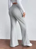 Pantaloni da donna Autunno e Inverno Trailing Cotone Vita alta Tinta unita Elastico Casual Allentato