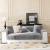 Thicken Mink Velvet Plush Sofa täcker Solid Color Handdukar Nonslip Couch Slipcovers Universal Mat Modern Home Decor 240115