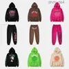 Örümcek Hoodies Trailsuit Tech Set Tasarımcı Track Suit SP5der Young Thug 555555 Hoodies Erkekler Kadın Hoodie Pembe Ceket Sweatshirt Örümcek 555 Exbj RCX8 RCX8