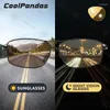 Okulary przeciwsłoneczne Coolpandas anty-zabawa mężczyzn spolaryzowane dochromic Day Nocne okulary do jazdy gogle Zonnebril Heren