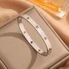 Bangle Uilz Hollow 10 -stjärniga armband Rostfritt stål Kärlek Brand Metal Bangles For Women Fashion Jewelry