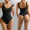 Mouwloze bodysuit vrouwen sexy shapewear tank top bodysuits backless v-hals blouse jumpsuit vrouwen rompertjes bodysuit mujer 240115