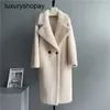 Designer Maxmaras Teddy Bear Casaco Mulheres Cashmere Casacos Lã Inverno Novo Teddy Bear Coreano Puro Lã Composto Casaco De Pele Jovem Terno Collar Sheep Shearing