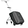 Koffer TRAVEL TALE Kinder-Roller-Koffer Lazy Carry On Rollgepäckbox Sitzende Trolley-Tasche für Baby Q240115