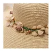 Wide Brim Hats Women's Big Wavy Flower Sun Hat Fashion Elegant Sunproof Straw Outdoor Foldable Large Beach Female Accessories