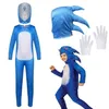 Детский костюм «Sonic the Hedgehog», видеоигра, аниме, косплей, Хэллоуин, карнавальные вечерние комбинезоны, маскарадный костюм для детей, платье Up273k