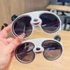 14. Modische Cartoon-Sonnenbrille, polarisiertes Silikon, Kindertrend, niedliche Panda-Brille, Sonnenschutz, Anti-LilaWCBC