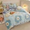 Warm Fluffy Flannel Quilt CoverSoft Comfortable Thickening Snowflake Velvet PillowcasCoral For Winter Home Bedding 240115