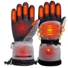 Gants chauffants en coton hiver chauffe-mains gants thermiques électriques imperméables chauffés pour le cyclisme moto vélo Ski en plein air 240112