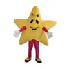 Simulation Yellow Five-pointed Star Mascot Costume Halloween Christmas Fancy Party Dress Cartoon Character Suit Carnival Unisex Ad249Q