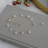 ASHIIQI – bracelet de cheville en perles d'eau douce naturelles pour femmes, en argent Sterling 925 véritable, bijoux faits à la main, pour mariage, 240115