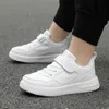 Children Sneaker Boys Shoes Leather Flat Kids Black White Shoes for Girl Lightweight Sports Tennis Boy Sneaker 240115