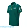 Herrt-shirts 2024 Ny designer F1racing T-shirtmartin Aston off-road racing hackett kortärmad polo shirt klubb t-shirt lag uniform för män och kvinnor