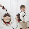 Cartoon Antiwalking Lost Shoulder Backpack Baby Girls Boys Plush Small Bags With Traction Rope Antilost Toddler Schoolbag 240115