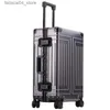 CARCATÉS 100% High Rank Aluminium-Magnesium High Quality Rolling Buggage For Boarding Spinner International Brand Travel Suitcase Q240115