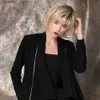 Synthetic Wigs Short Layered Blonde Wig Straight Bob Synthetic Blend Human Hair Wigs with Bangs for Women Daily/Cosplay Use Heat Resistant Hair Q240115