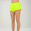 lu-16 Summer Track That 2,5 pouces Hotty Hot Shorts Lâche Respirant Séchage Rapide Sport Femmes Yoga Pantalon Jupe Polyvalent Casual Poche Latérale Gym Sous-Vêtements P6P9