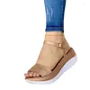 Сандалии 2024 летние женские модные на танкетке толстый открытый носок уличные легкие удобные повседневные простые стильные резиновые сандалии