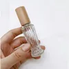 卸売ガラス香水ボトル10ml透明な空の空の香水アトマイザーエッセンシャルオイルフレグランスの詰め替え可能なボトル