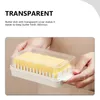 Dinnerware Sets Butter Cutting Box Holders Cheese Slice Storage Cases Boxes Plastic Household Tableware Keeper Fresh-keeping Dish With Lid