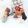 Ferramentas de artesanato Animais Pet Teddy Cachorrinho Silicone Vela Molde Cão Gato Bulldog Sabão Ornamento Artesanal Perfumado Resina Gesso Molde YQ240115