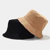 Basker dubbelsidiga fyra säsonger Fisherman Hat Solid Corduroy Sun Reversible Hip foldbar jakt