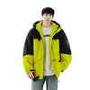 Men's Down Parkas Autumn and Winter New Product Trendy Brand Warm Duck Down Coat Hooded Casual Fashion Couple Colored Down Coat