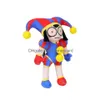 Den fantastiska digitala cirkusen P Toy Cute Cartoon Clown Soft Fylld docka Rolig flicka födelsedag julklapp leverans dhk0j