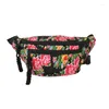 Midjesäckar 2024 Big Flower Bag For Women High Quality Nylon Chest Cute Fanny Pack Designer Belt