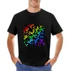 Męskie topy zbiornikowe Rainbow T-Shirt Anime Ubrania czarne koszulki T-shirty dla mężczyzn