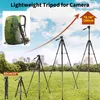 Treppiedi 200 cm 79 pollici di altezza Treppiede per fotocamera resistente Treppiede portatile professionale in alluminio con testa panoramica per anello luminoso del telefono DSLRL240115